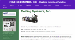 Desktop Screenshot of molding-dynamics.net